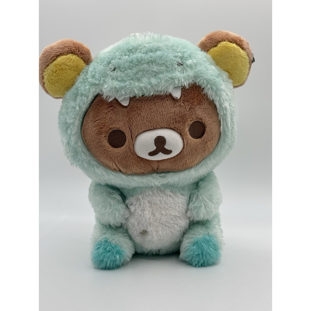 2020 Rilakkuma Blue Dino Outfit Plush - Rilakkuma Dinosaur Theme - San-X